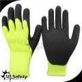 SRSAFETY 7g Hi-Viz gants de sécurité en latex miroir en latex noir acrylique